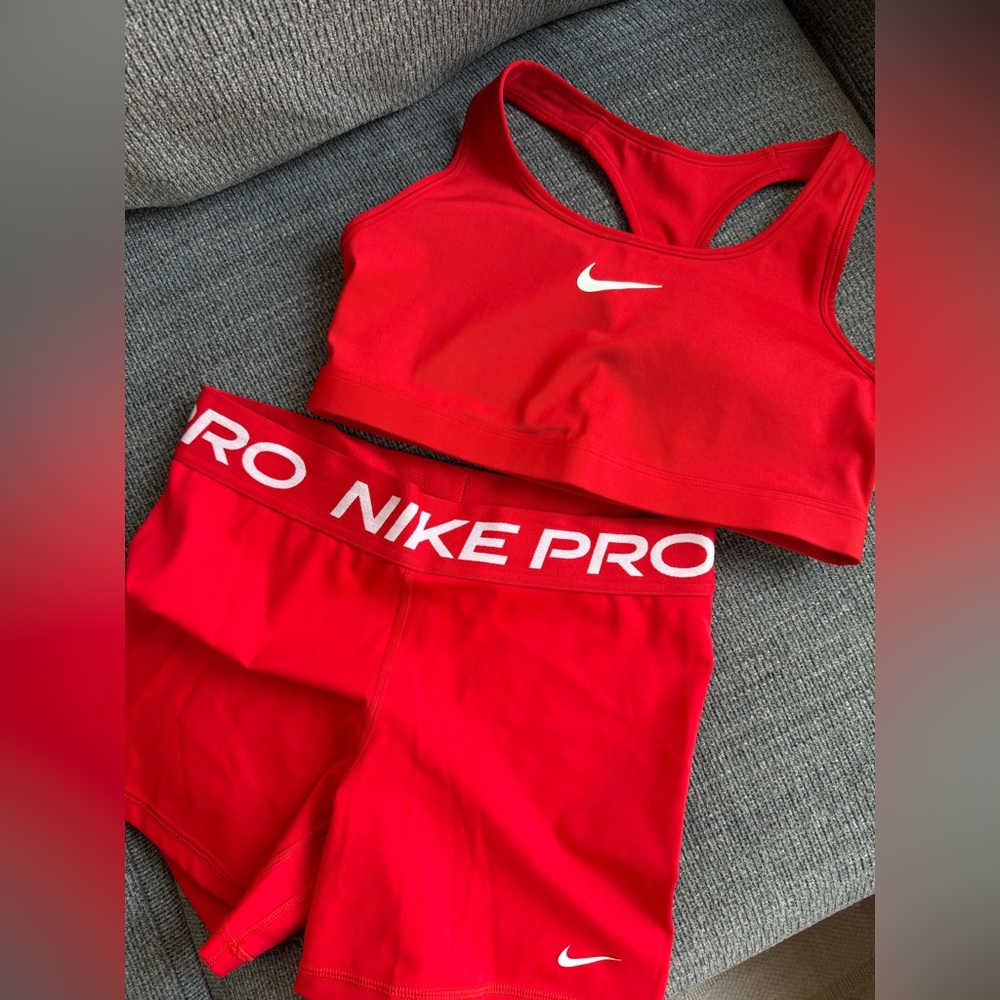 Nike Dri-FIT Red Activewear Top